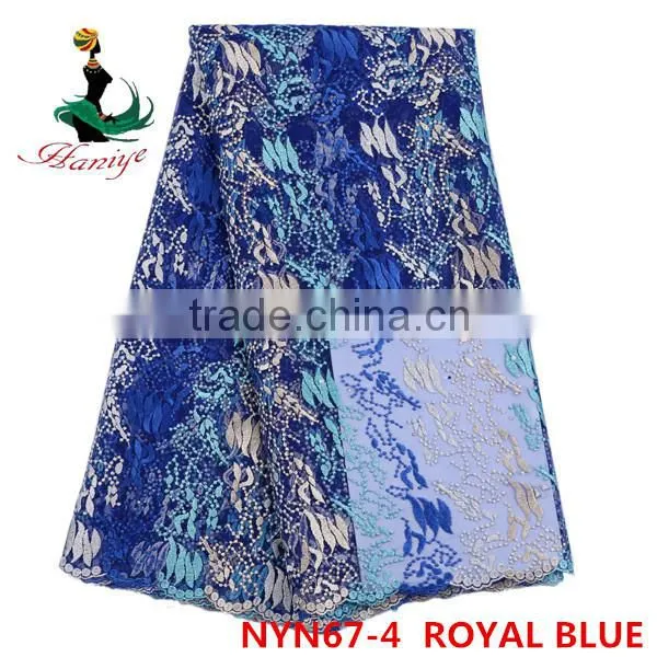 2016 Haniye Wholesale Fashion Tulle Lace French Lace/african Tulle Lace Fabric/NYN67 photo-2