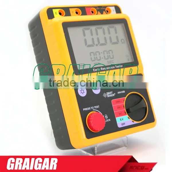 Smart Sensor AR4105A Digital Earth Resistance Tester Meter 0-200 Ohm 2/3Lines photo-2