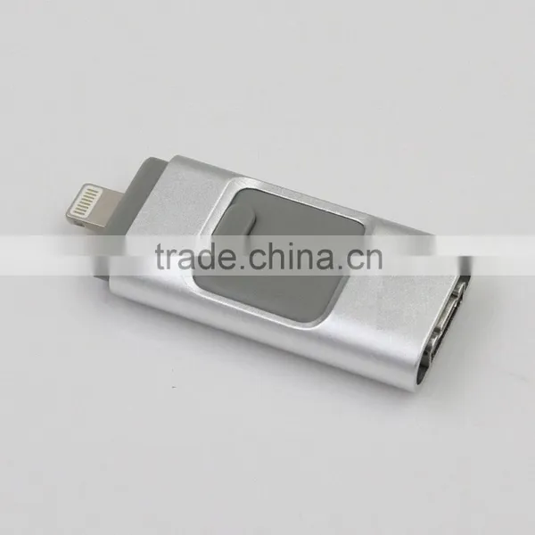 3in1 MicroDrive 64gb Mini Usb Metal Pen Drive OTG for USB Flash Drive photo-2