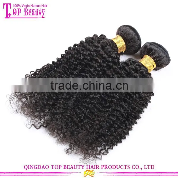 Factory Price Kinky Curly Human Hair Weft High Quality Peerless Peruvian Hair Weft photo-3