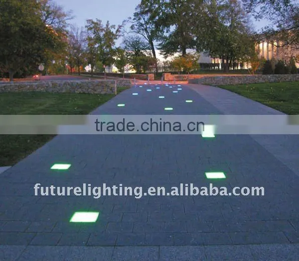 Outdoor Landscape Lamp Flat Glass Brick 304Stainless Stell Ip67 RGB Color Changing Led Brick Lights photo-6