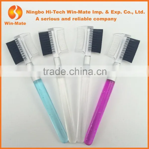 High Quality 2015 Personal Care Beauty Private Label Eyebrow Comb Brush With Nylon Hair photo-3