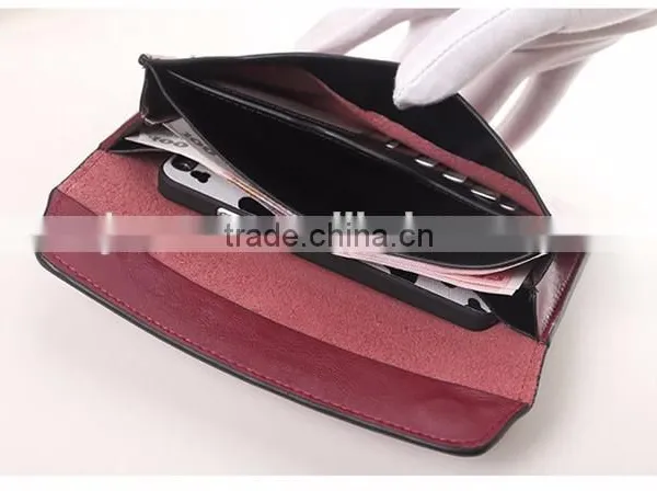 Custom Card Organizer Wallet Long Leather Ladies Wallet Wallet Ladies Hand Pouch photo-4