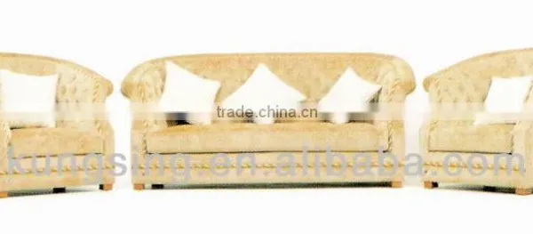 American Style Upholstery Corduroy Fabric Sofa Set