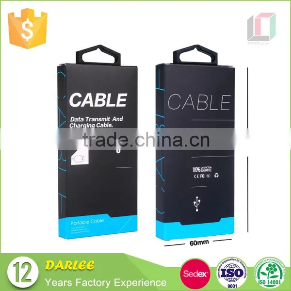 Recyclable Custom Logo Brown Kraft Paper Iphone Cable Paper Package Boxes photo-4