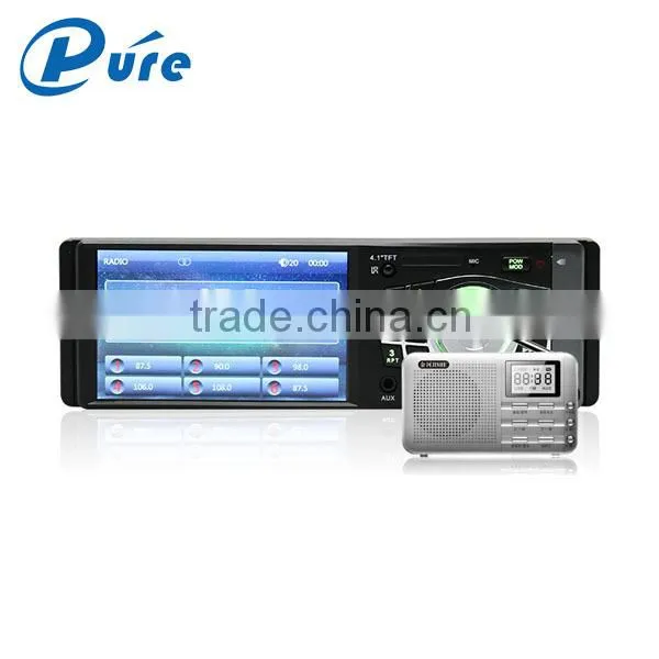 Universal 4 Inch hd Digital Car Monitor / One Din Car Lcd Monitor With MP5 / MP4 / MP3 / WMA / AM/USB photo-3