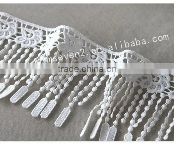 Beautiful Design 9cm Width Polyetser Crochet Tassel Fringe for Dresses Wholesale photo-5