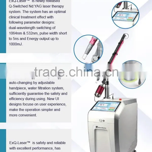 Best nd Yag Laser Co2 Tattoo Removal Q-switched Nd:yag Laser for Painless photo-2