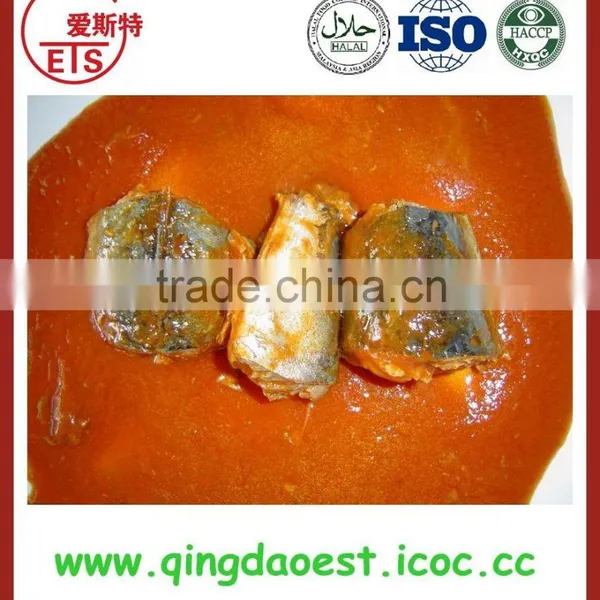 Tomato sauce flavor in canned fish