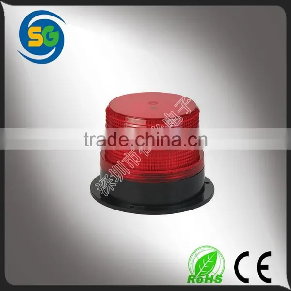 12V 24 Volt Amber Warning Magnetic Beacon Lights 5w Emergency LED Strobe Beacon Use On Off Road Car photo-2