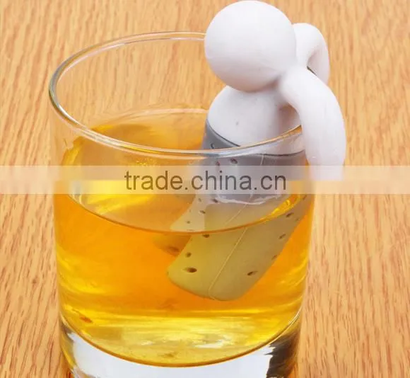 Tea Filter Tea Bags Bath Villain Silicone Tea Strainer Creative Tea photo-4