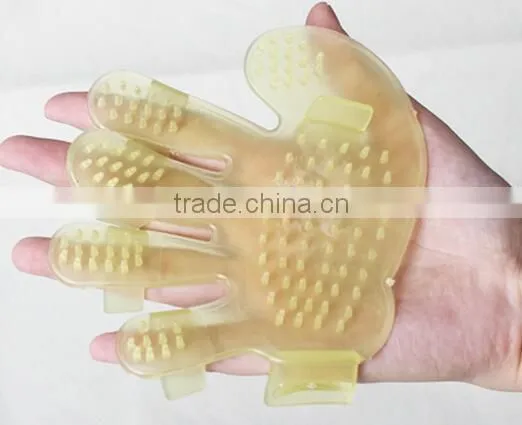 CY109 Wholesale Dog Bath Gloves Pet Massage Brush Pet Grooming Brush photo-5