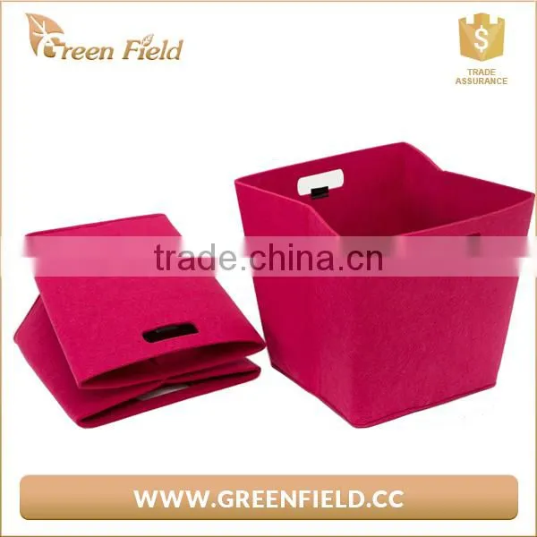 Recycle Felt Storage Bin, Decorative Felt Fabric Storage Baskets photo-3