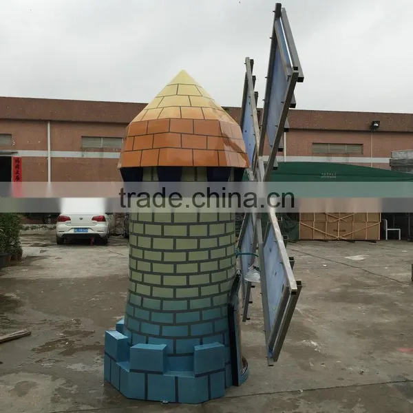 Outdoor Fiberglass Big Pinwheel Sculpture photo-4