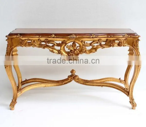 Victorian Reproduction Furniture Sets Console Table With Wall Mirror For Living Room Display photo-2