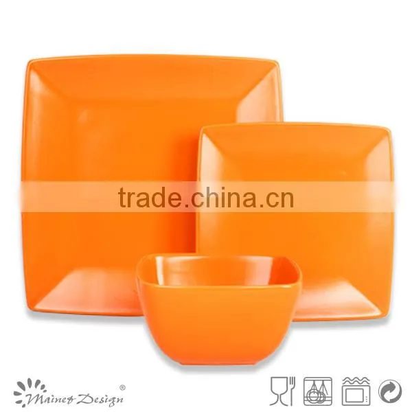 Square Cheap High Qulity Stoneware Ceramic Dinner Set photo-6