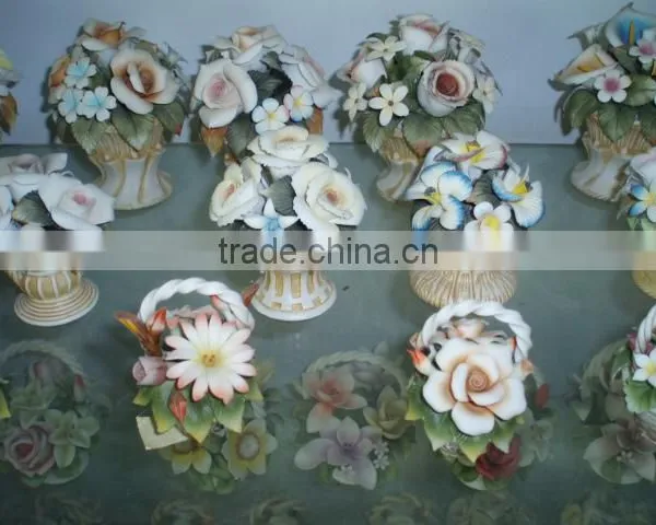 porcelain flower basket 99126