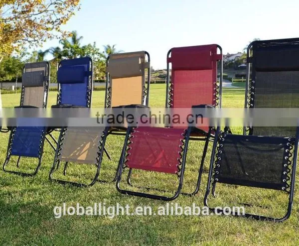 Metal Folding Zero Gravity Chair Camping Bed Beach Chair photo-5