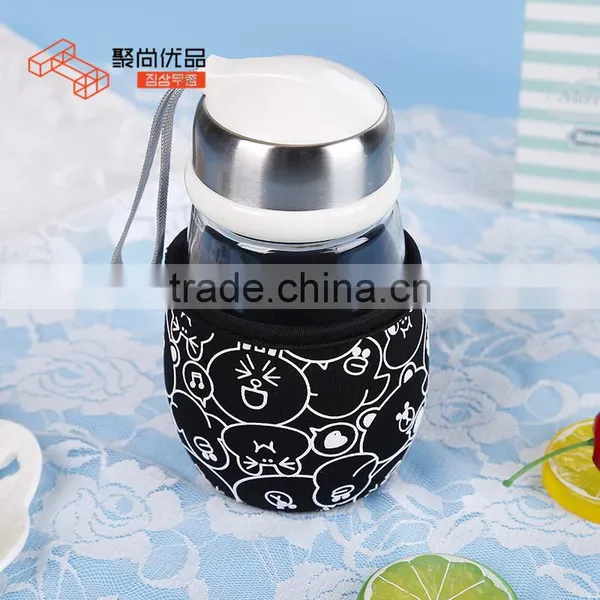 L00052 2017 High Quality Stylish Design Custom Penguin Shape Pyrex Heat-Resistant Clear Glasses Bottles photo-3