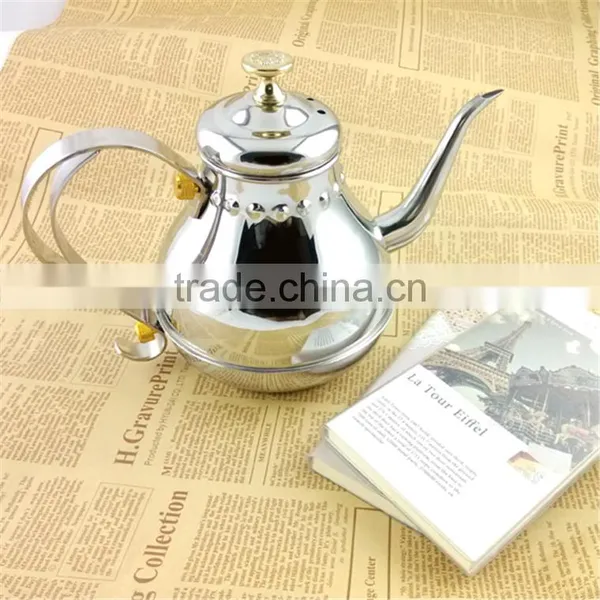 Stainless Steel Gold Pour Over Coffee Pot, Coffee & Tea Kettle photo-5