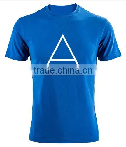 2016 100% Cotton T Shirt Print With Triangle Hugo Summer Style Short Tee photo-6