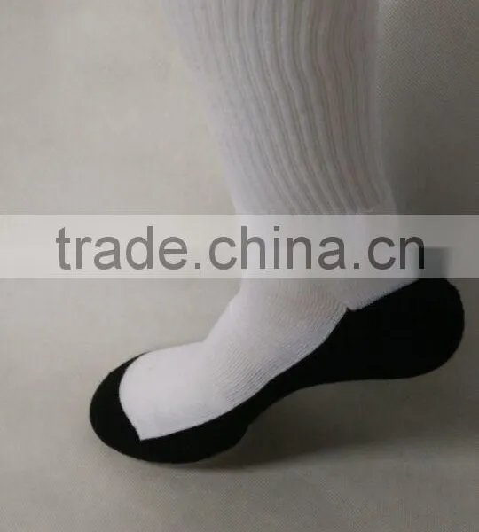 White Blank Polyester Socks With Black Bottom for Sublimation photo-3