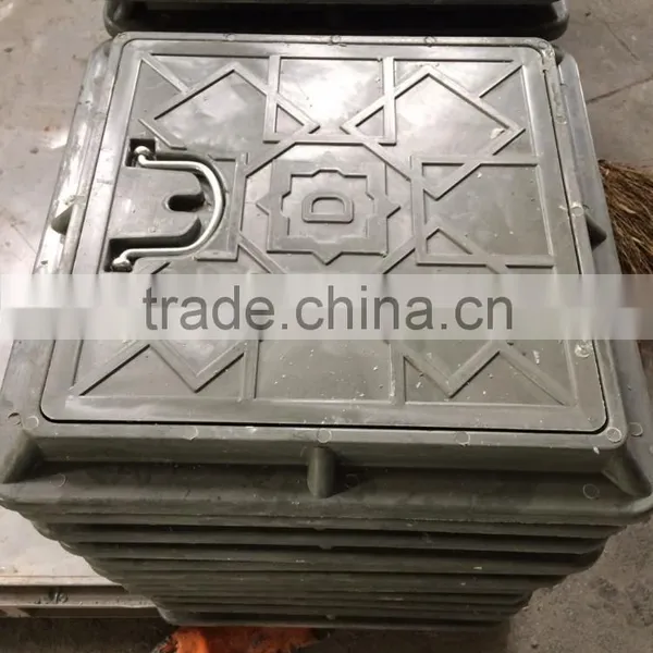 Fiberglass Manhole Cover With Mesh (size From 30x30 to 80x80cm) photo-3