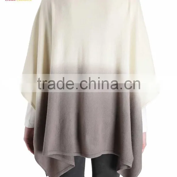 Print Knitting Pattern Lady Knitted Fashion Cashmere Poncho Shawl photo-3