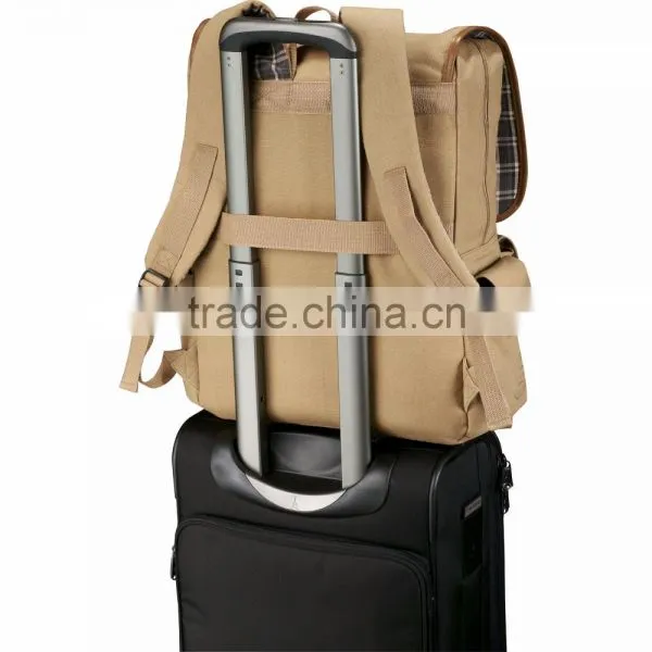 Field & Co. Cambridge 17" Computer Backpack - Cotton Canvas, Padded Laptop Sleeve, Tablet Pocket and Comes With Your Logo photo-5