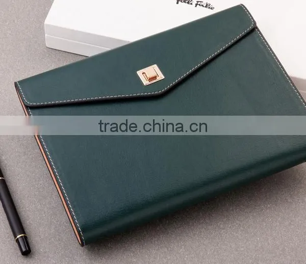 25K PU Leather Planner 3-fold Cover Custom Loose Leaf Binding Organizer Agenda Embossed/gold Foil in Logo photo-2