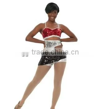 Sequin Leotard Indian Wear Girl Costumes Dress-sexy Costume Girls Tight Dance Wear photo-2