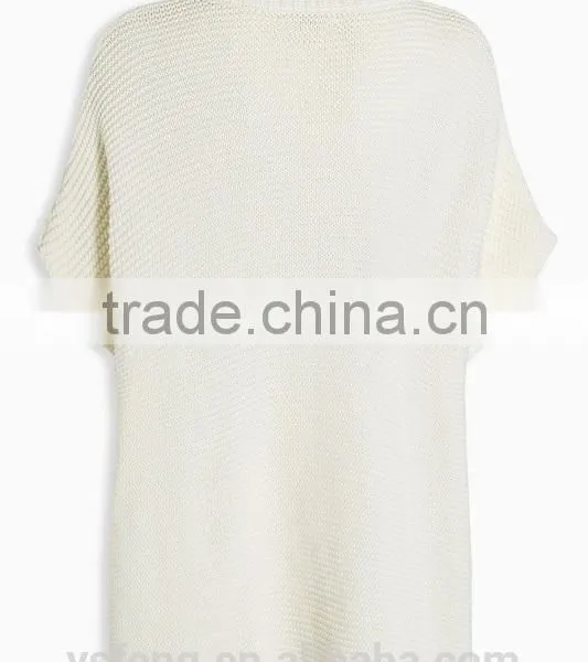 Lastest Design Cable Sweater Knitted Top For Ladies photo-2