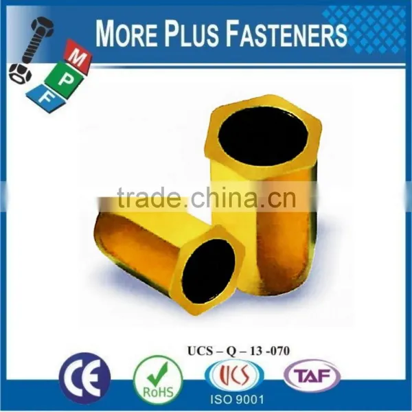 Made in Taiwan Brass Material Open Close End With Flange Bery Nuts photo-2
