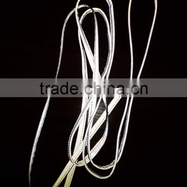 Colorful High Visibility Polyester Retro Reflective Fabric Piping Tape for Clothing photo-4