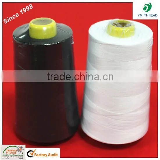 Customized 100% Spun Polyester Sewing Thread 20/3 for Hair Weaving photo-4
