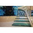 Fire Proof Tempered Laminated Safety Glass For Building Stairs