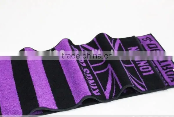 100% Cotton Yarn Dyed Jacquard Woven Logo Gym Towels photo-3