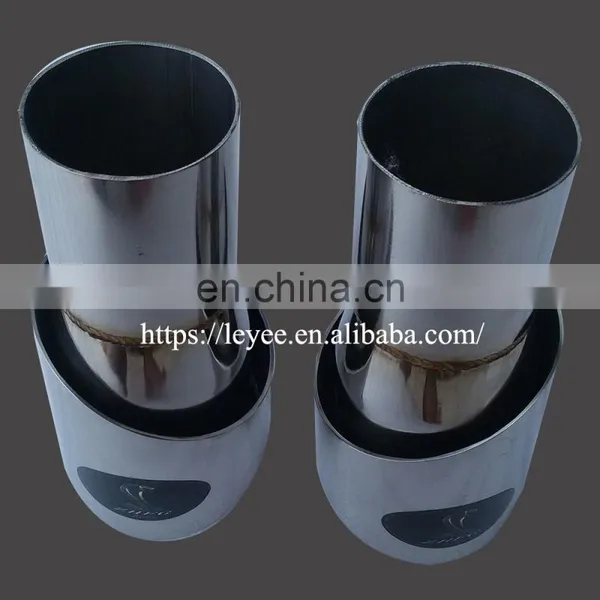Stainless Steel Titanium Blue Bevel Car Exhaust Tip photo-5