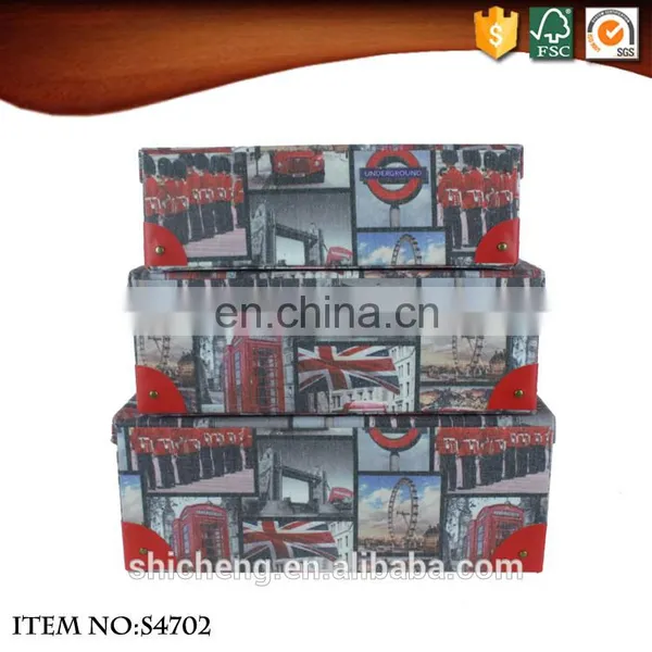 Charming Landscape Pattern Retro Style Suitcase Box photo-4