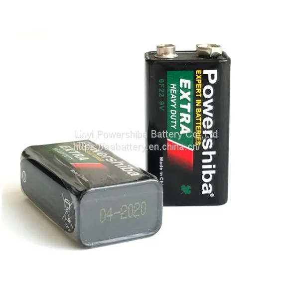 China Supplier Cheap 9v 6f22 006p Battery Powershiba 9 Volt Carbon Battery photo-4