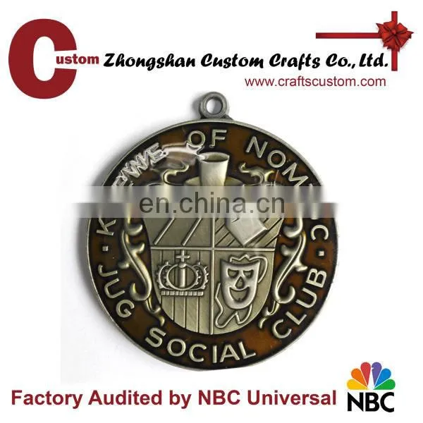Factory Custom Blank Coin Holder Hockey Sports Metal Medal photo-5