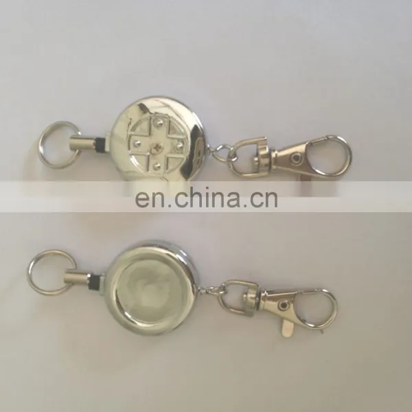 Retractable metal yoyo keychain key ring