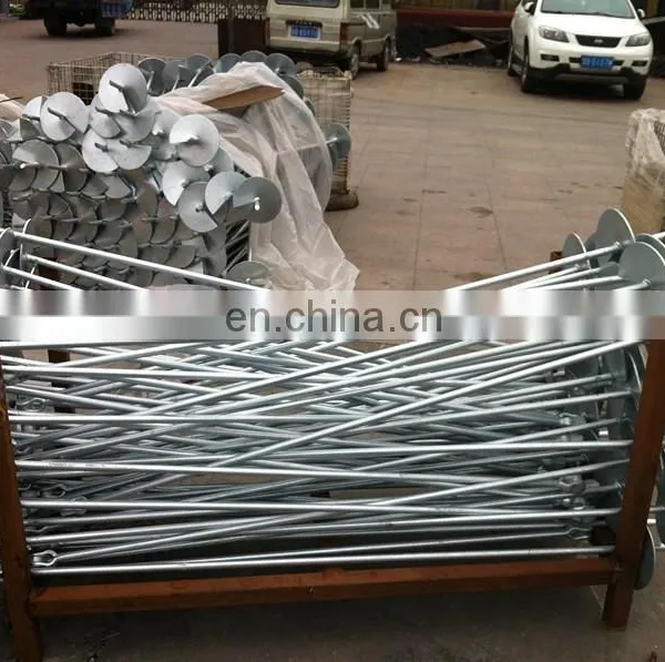 Ground Screw Pile Earth Pole Helix HDG Forging Screw Anchor photo-3