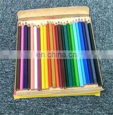 High Quality Stationery 7 " Triangular Color Plastic Pencil 24pcs Set With Sharpener photo-4