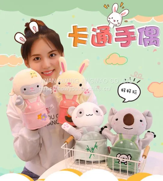 Customized Mouth Can Open Hand Puppet Plush Toy Dinosaur for Child Kindergarten Performance photo-4