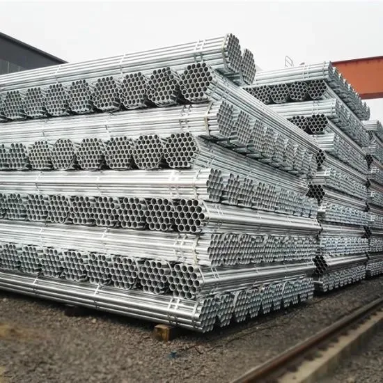 Hot Selling Q195/Q235 Material Welded Pre Galvanized Steel Round Pipe photo-5