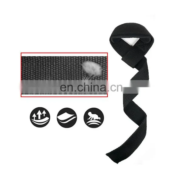 Neoprene Padded Strength Training Lifting Wrist Straps for Weightlifting, Bodybuilding, Powerlifting photo-6