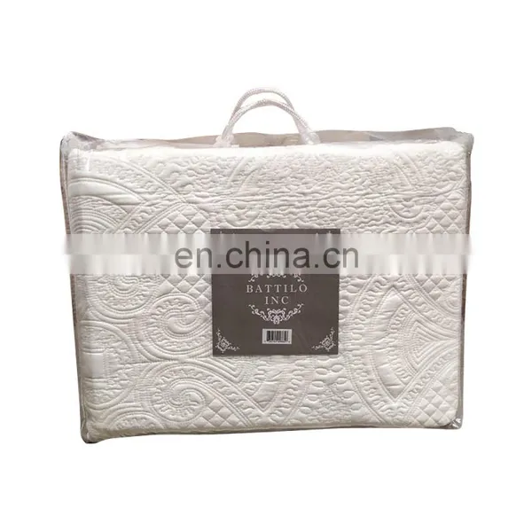 All Weather Embossed Detail Washable Quilt 106" L x 70" W and 1 Pillowcase 20x28 Inch Bedding Set photo-2