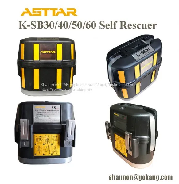 CE Approved 30 Minutes Escape Respirator Isolated Chemical Oxygen Self Rescuer photo-1
