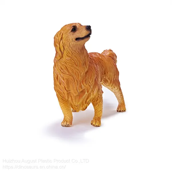 Realistic Solid Resin Plastic Home Pet Series Animal Figure Golden Retriever Puppy Dog Model Gift photo-2